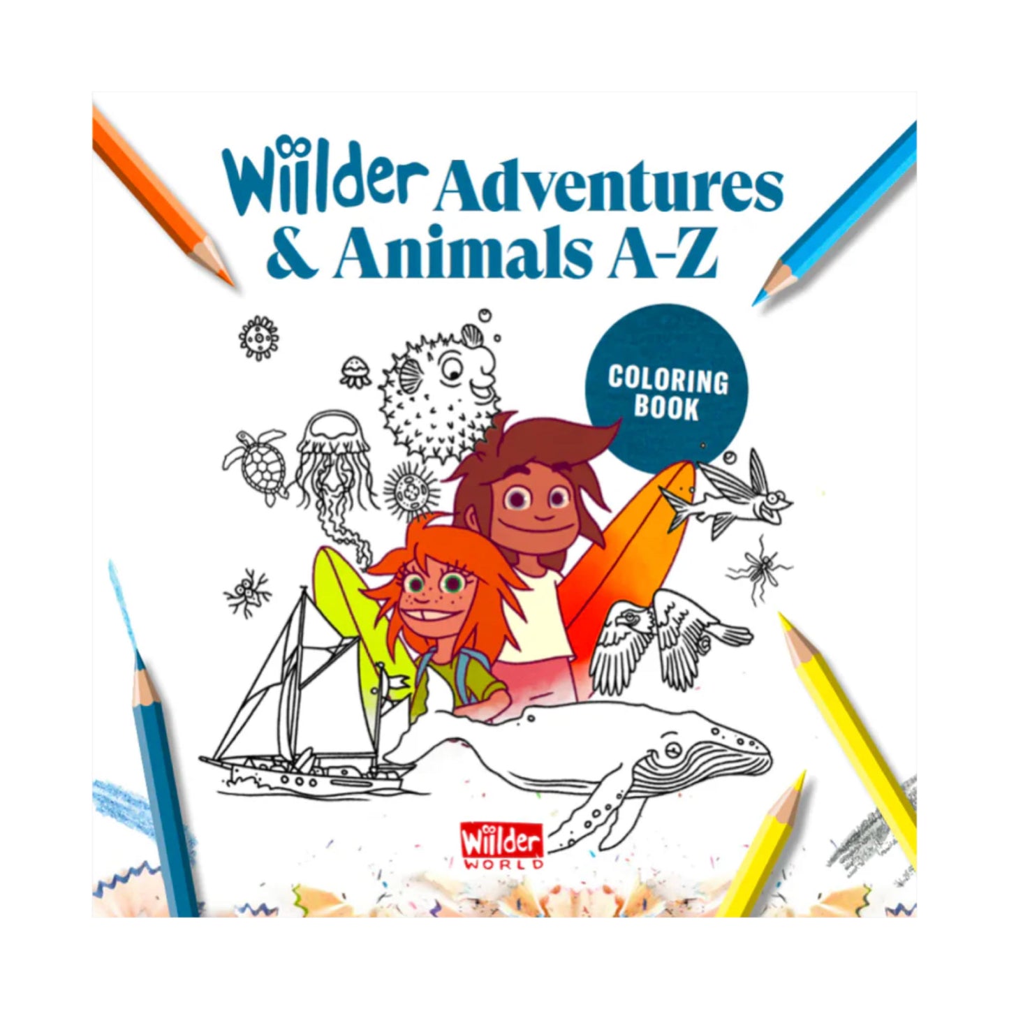 Wiilder Adventures and Animals A-Z: Coloring book